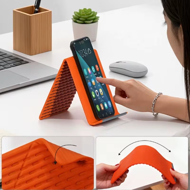 Tablet Accessory - Lazy Portable Phone Stand Silicone Desktop