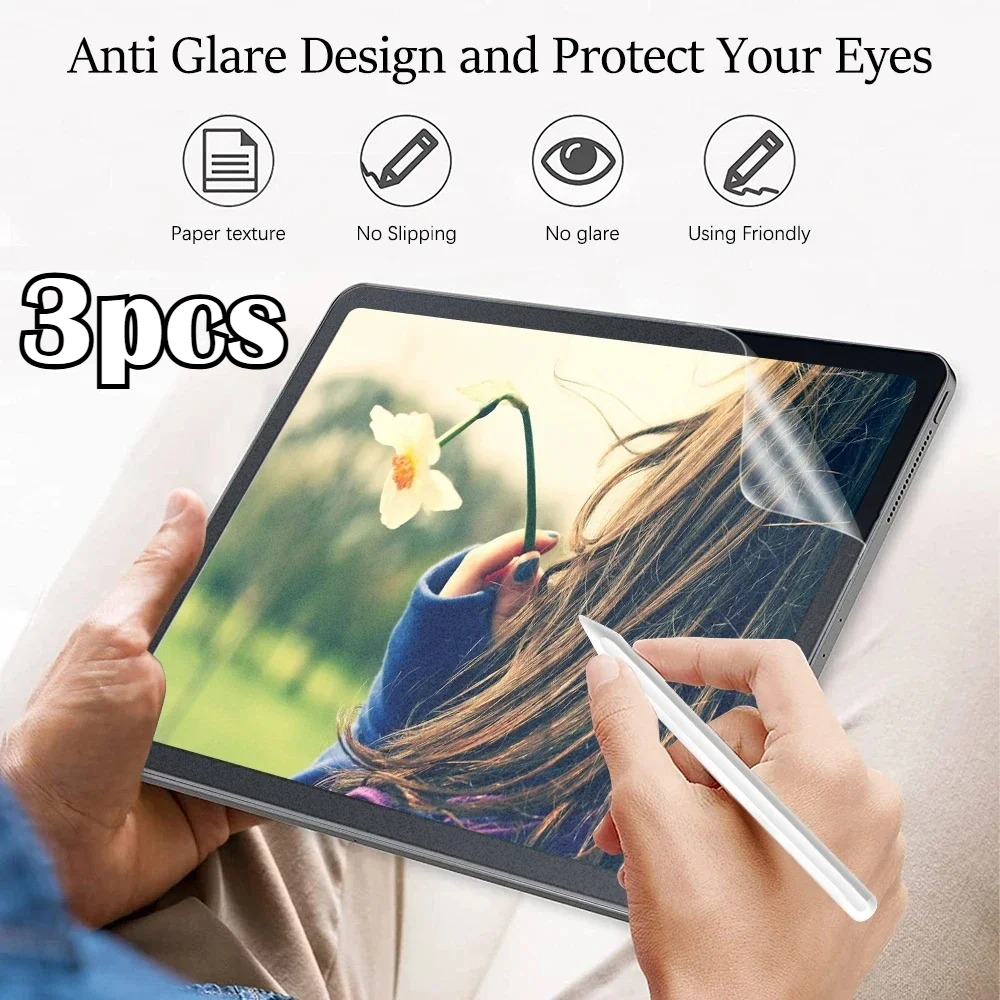 Lenovo Tablet M11 Accessories - 3Pcs Like Paper Feel Screen Protector