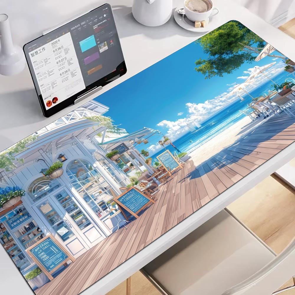 Tablet Accessories For Gaming - Seaside Convenience Store Mouse Pad Large