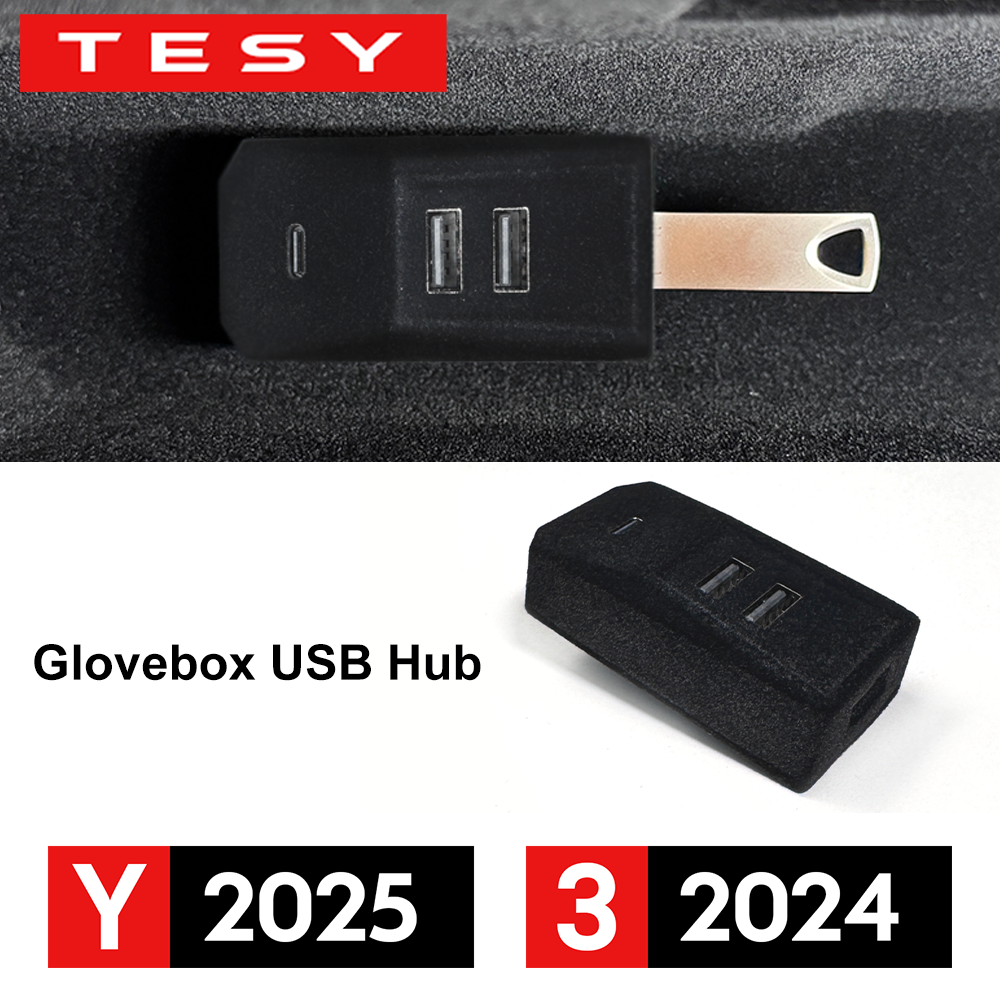 Usb Hub Type C - Glovebox USB Hub For Tesla New