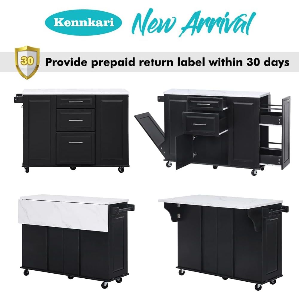 50.7 Mobile Kitchen Island wit - Mobile & Tablet Accessories 评论和价格