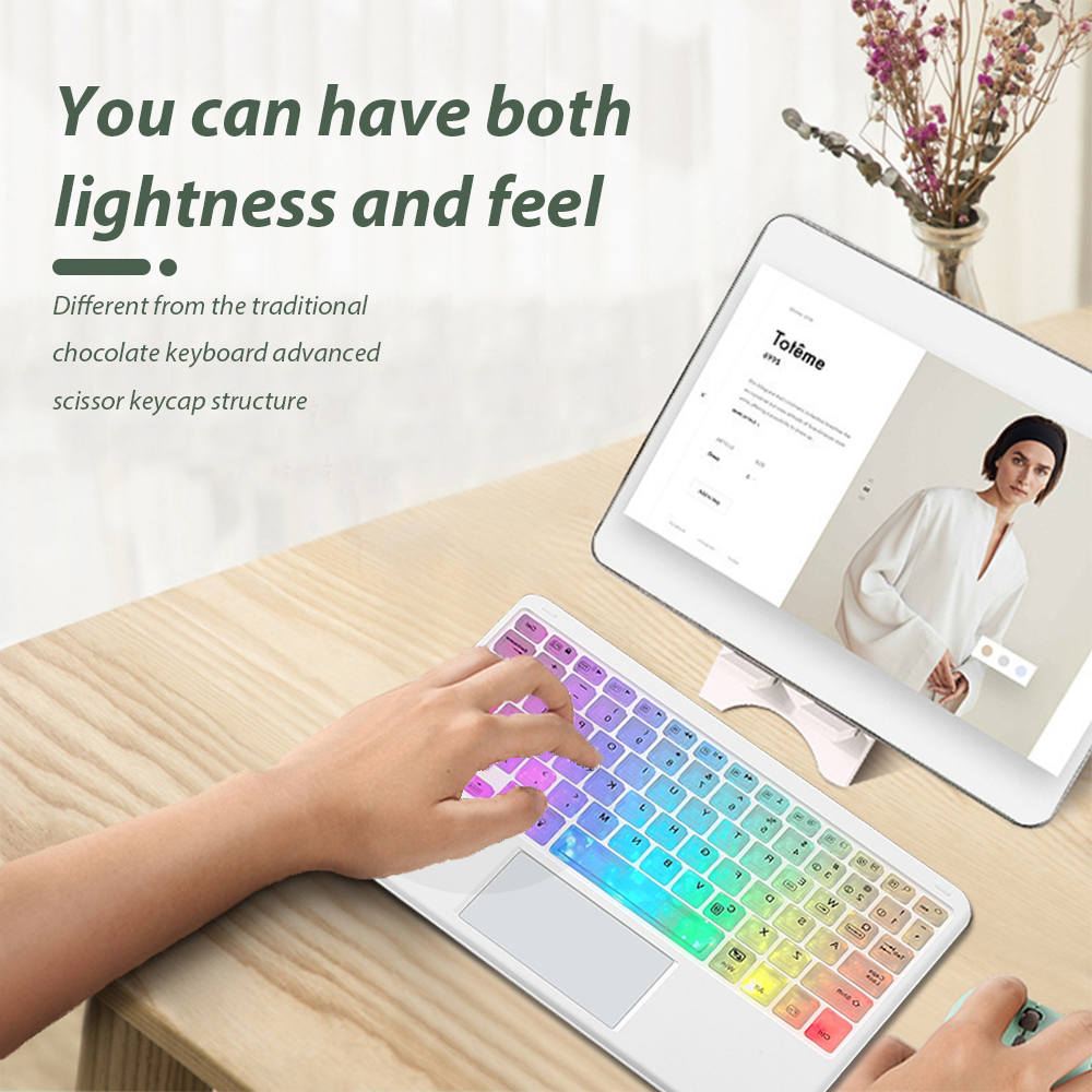 Backlit Keyboard With Touchpad - Tablet Accessories For Gaming 评论和价格