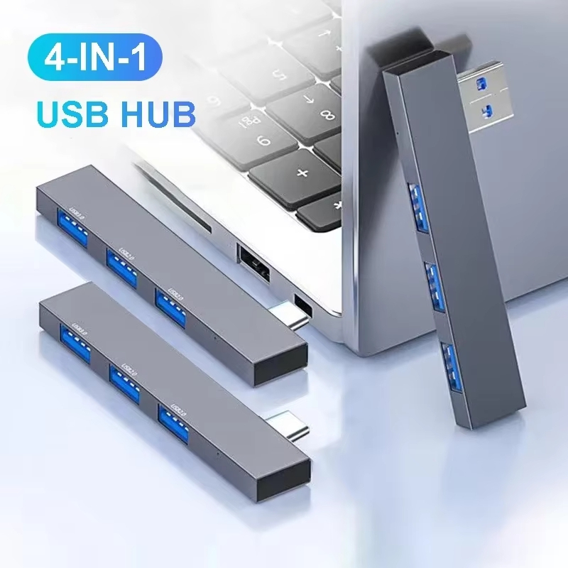 4 Port USB 3.0 Hub Multiport T - Usb Hub Type C 评论和价格