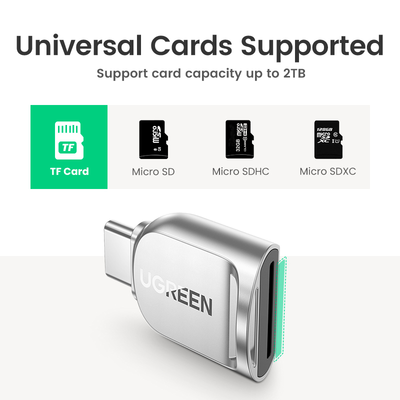 UGREEN Card Reader USB-C to Mi - Microsd Card Tablet 评论和价格
