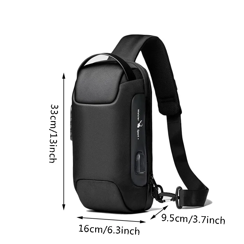 Men'S Usb Crossbody Bag Anti-T - Tablet Shoulder Bag 评论和价格