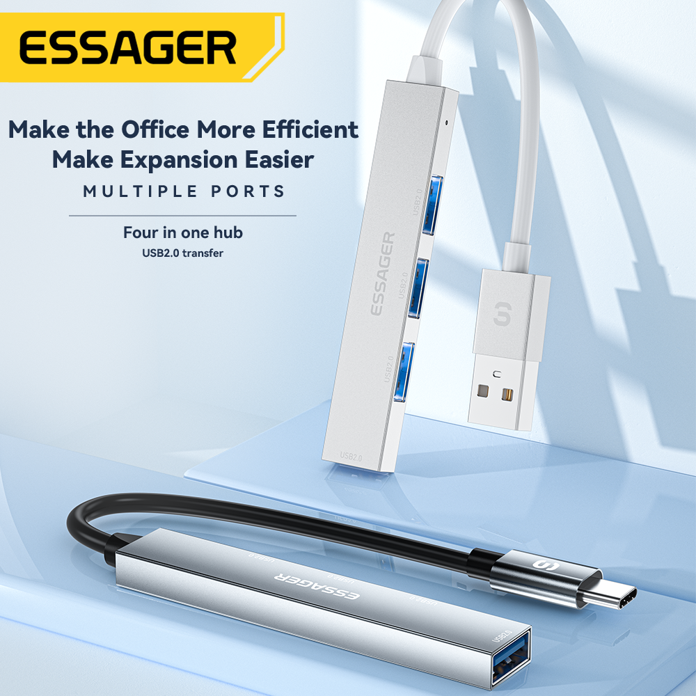 Essager 4 in 1 USB C Cable Hub - Usb Hub Type C 评论和价格