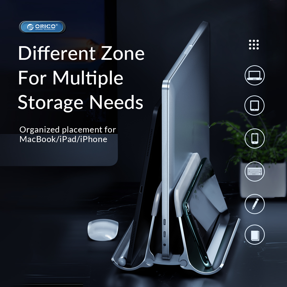 ORICO Aluminum Vertical Laptop - Dell Tablet Accessories 评论和价格