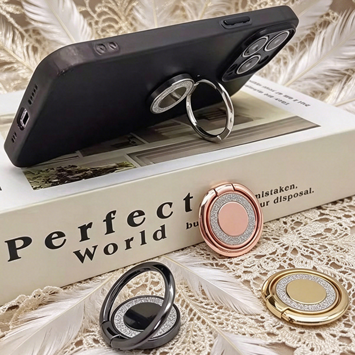 Universal Glitter Phone Ring H - Tablet Holder Accessories 评论和价格