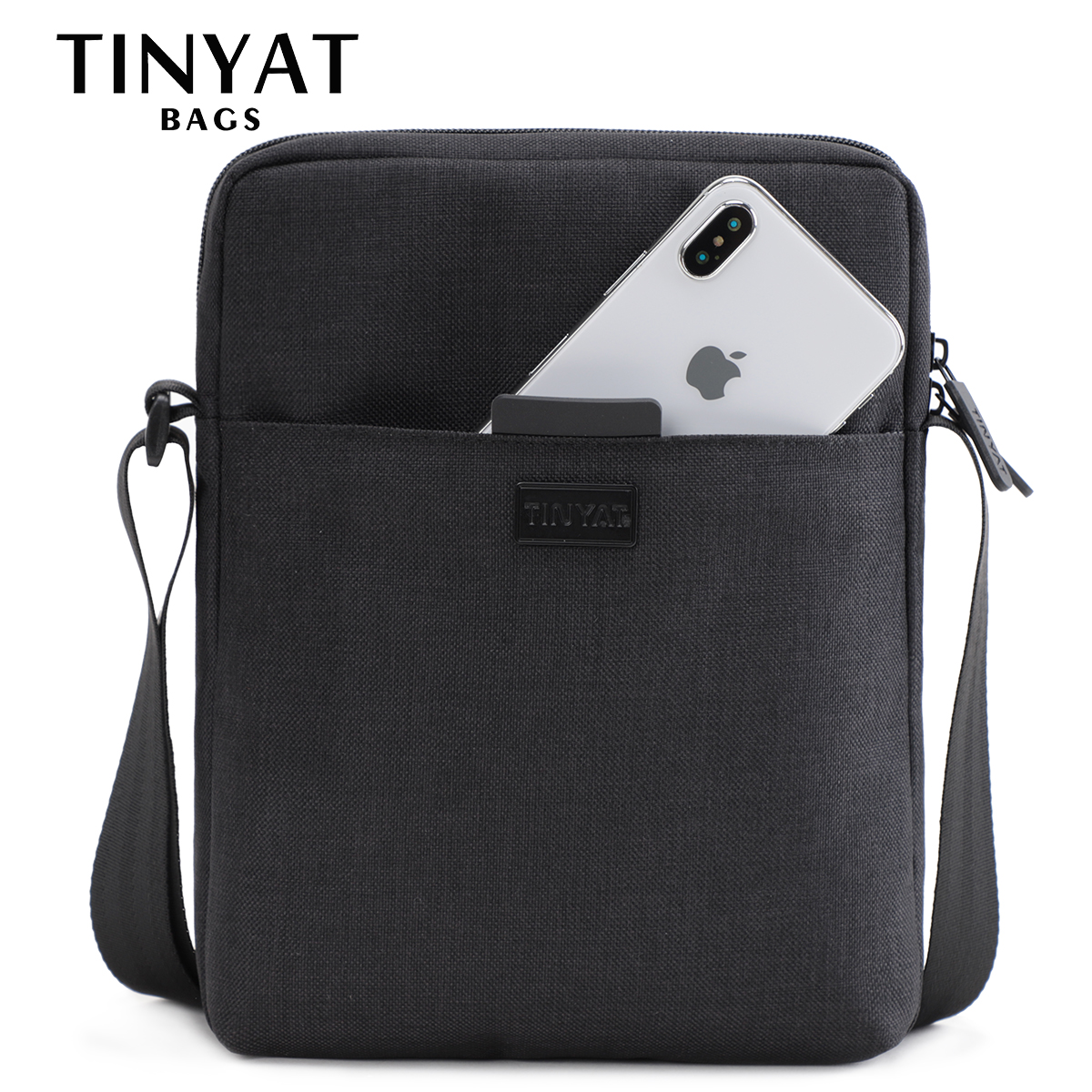 TINYAT Men's Bags Light Canvas - Tablet Shoulder Bag 评论和价格