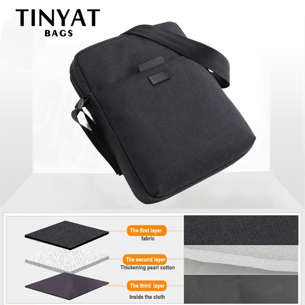 TINYAT Men's Bags Light Canvas - Tablet Shoulder Bag 评论和价格