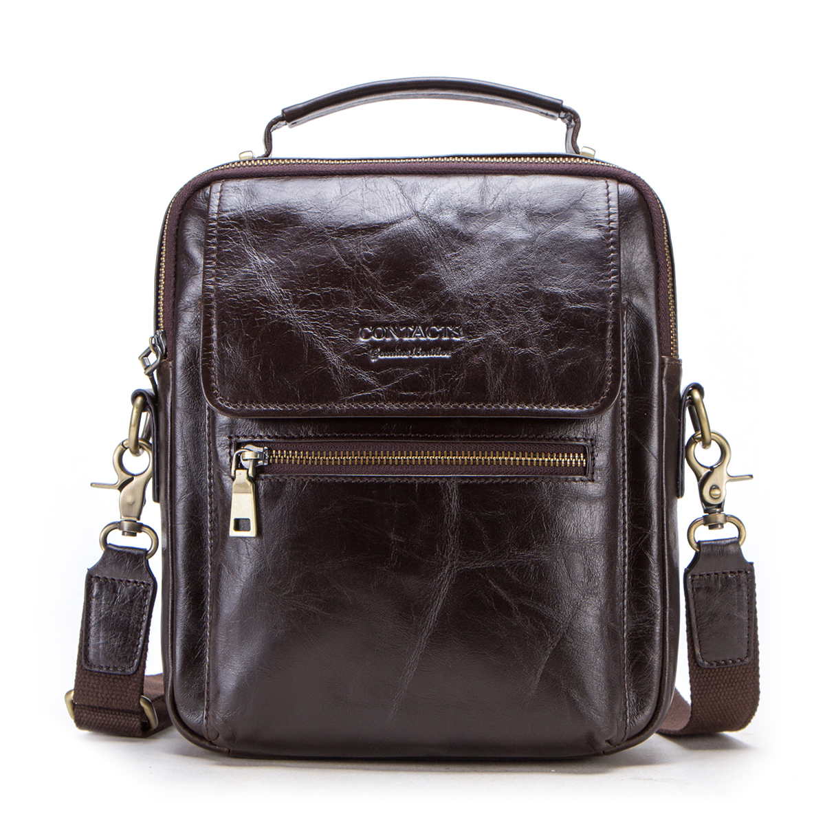 Genuine Leather Sling Shoulder - Tablet Shoulder Bag 评论和价格