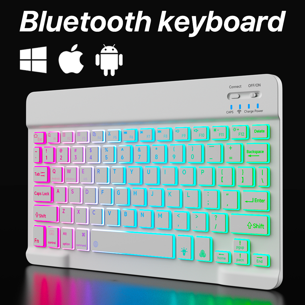 Backlit Backlight Bluetooth Ke - Tablet Accessories For Gaming 评论和价格