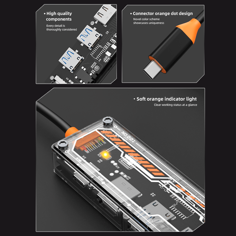 6-in-1 USB C Hub for MacBook P - Usb Hub Type C 评论和价格