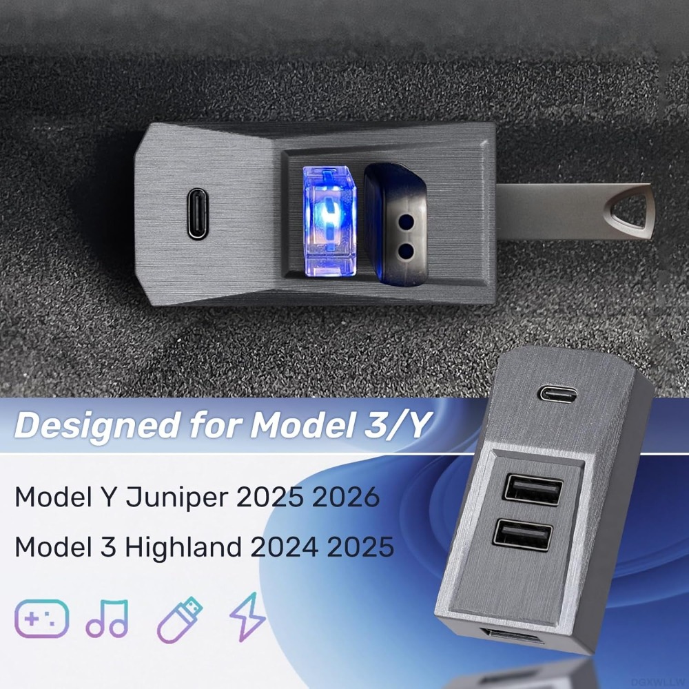 Plug and Play 4 Port Glovebox  - Usb Hub Type C 评论和价格