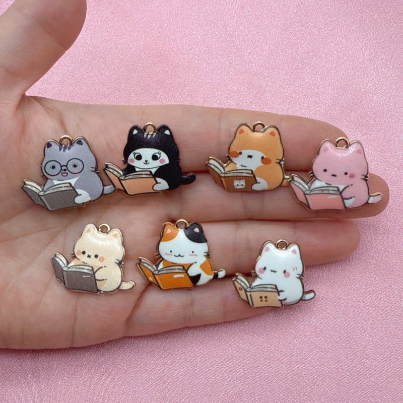 12pcs Cartoon Cute Alloy Print - Mobile & Tablet Accessories 评论和价格