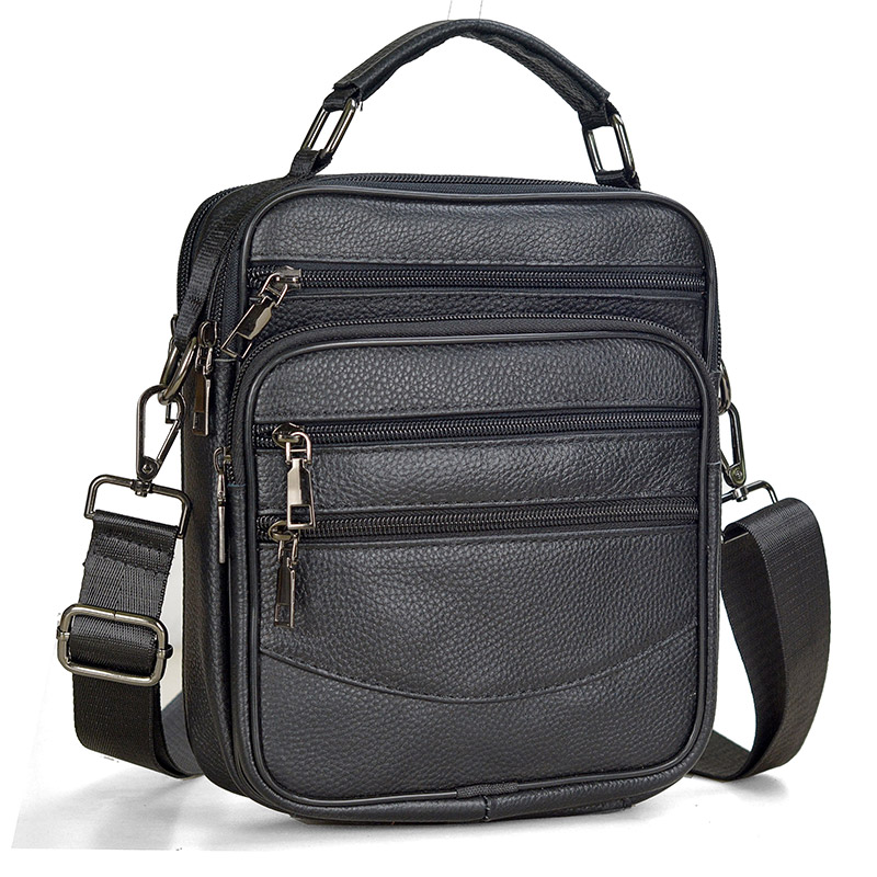 Fashion Men Genuine Leather Ha - Tablet Shoulder Bag 评论和价格
