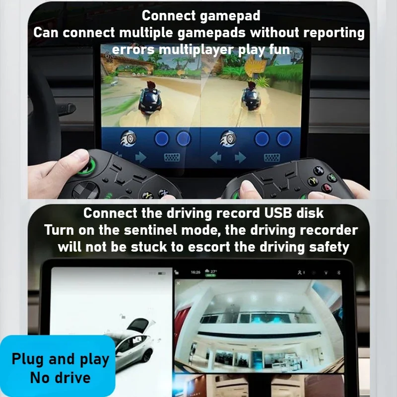 4-in-1 Glove Box Docking Stati - Usb Hub Type C 评论和价格
