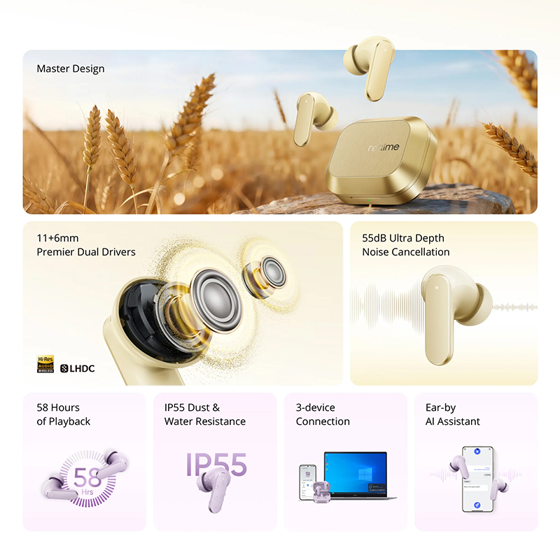 realme Buds Air 8 Global Versi - Realme Tablet Accessories 评论和价格