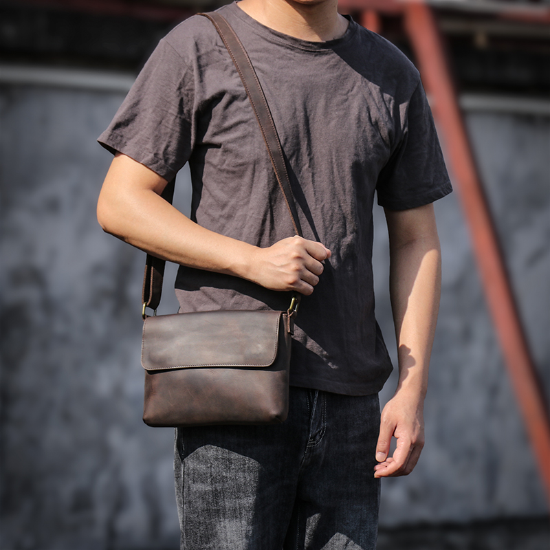 LUOKIR Men's Genuine Leather S - Tablet Shoulder Bag 评论和价格