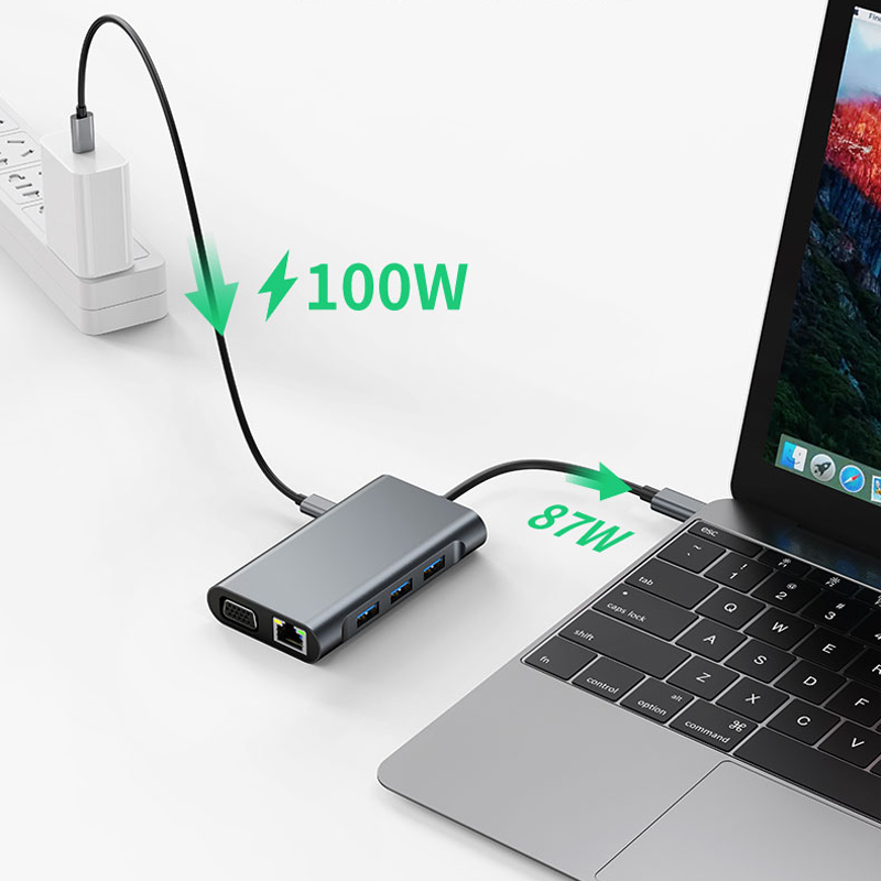 USB C Hub 6in1 with 4K HDTV Gi - Usb Hub Type C 评论和价格